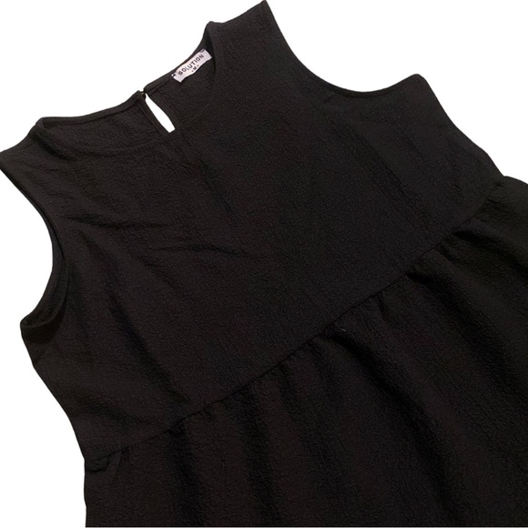 Black lightweight midi dress - Picture 3 of 3